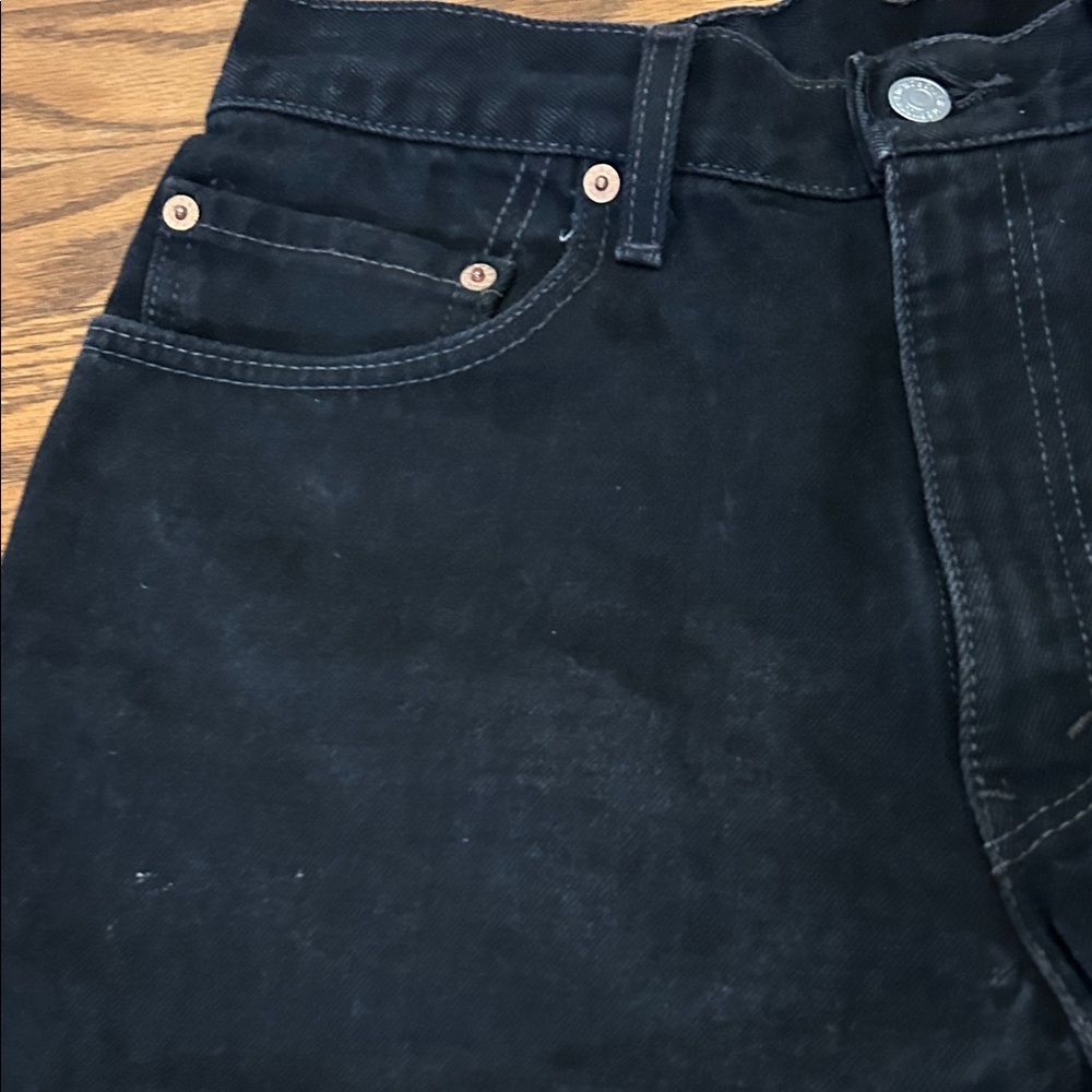 Vintage Levi’s 550 Relaxed Fit Jeans 34x30 Black Blank Tab - Picture 6 of 16